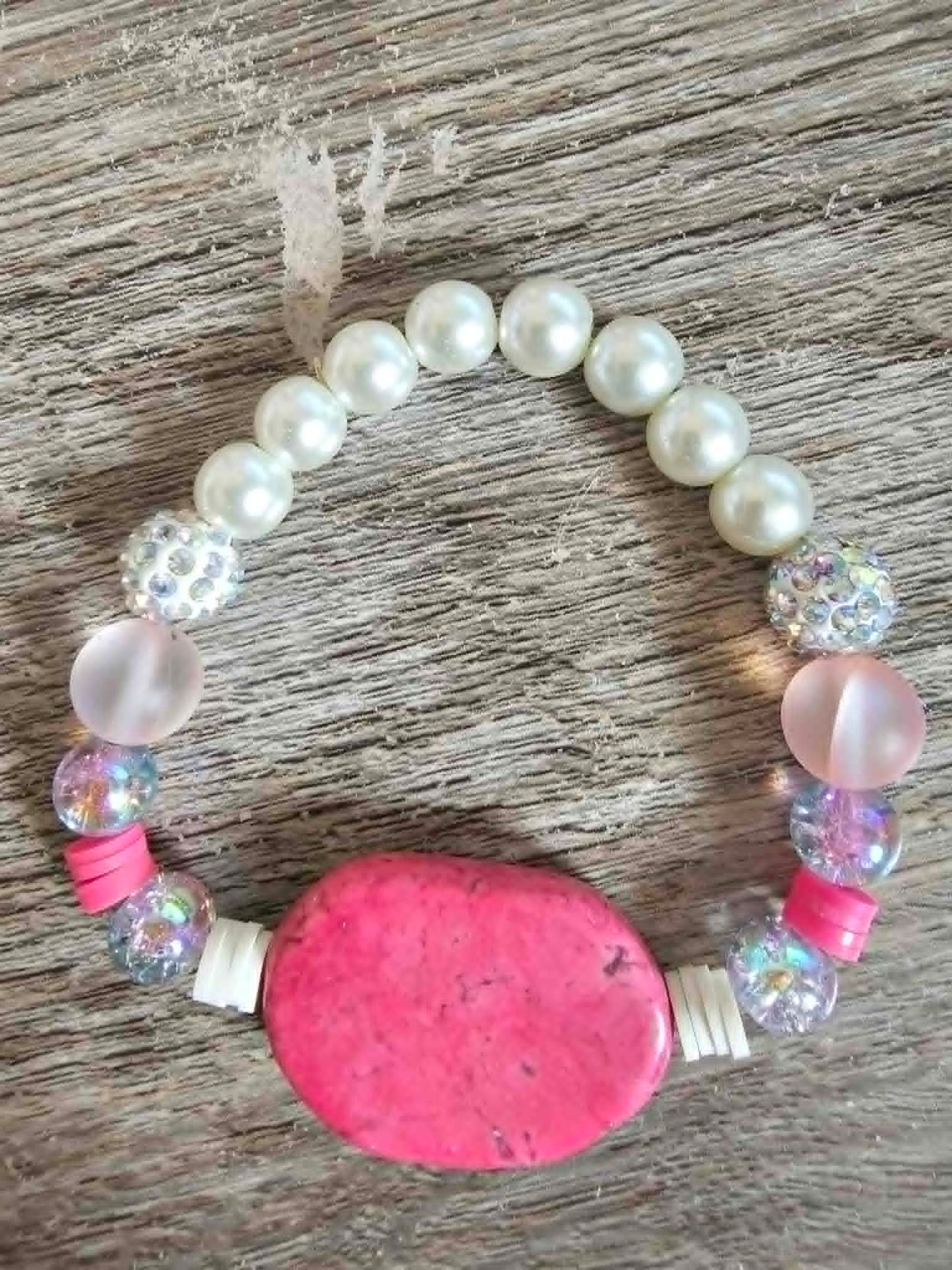 pink stone bracelet