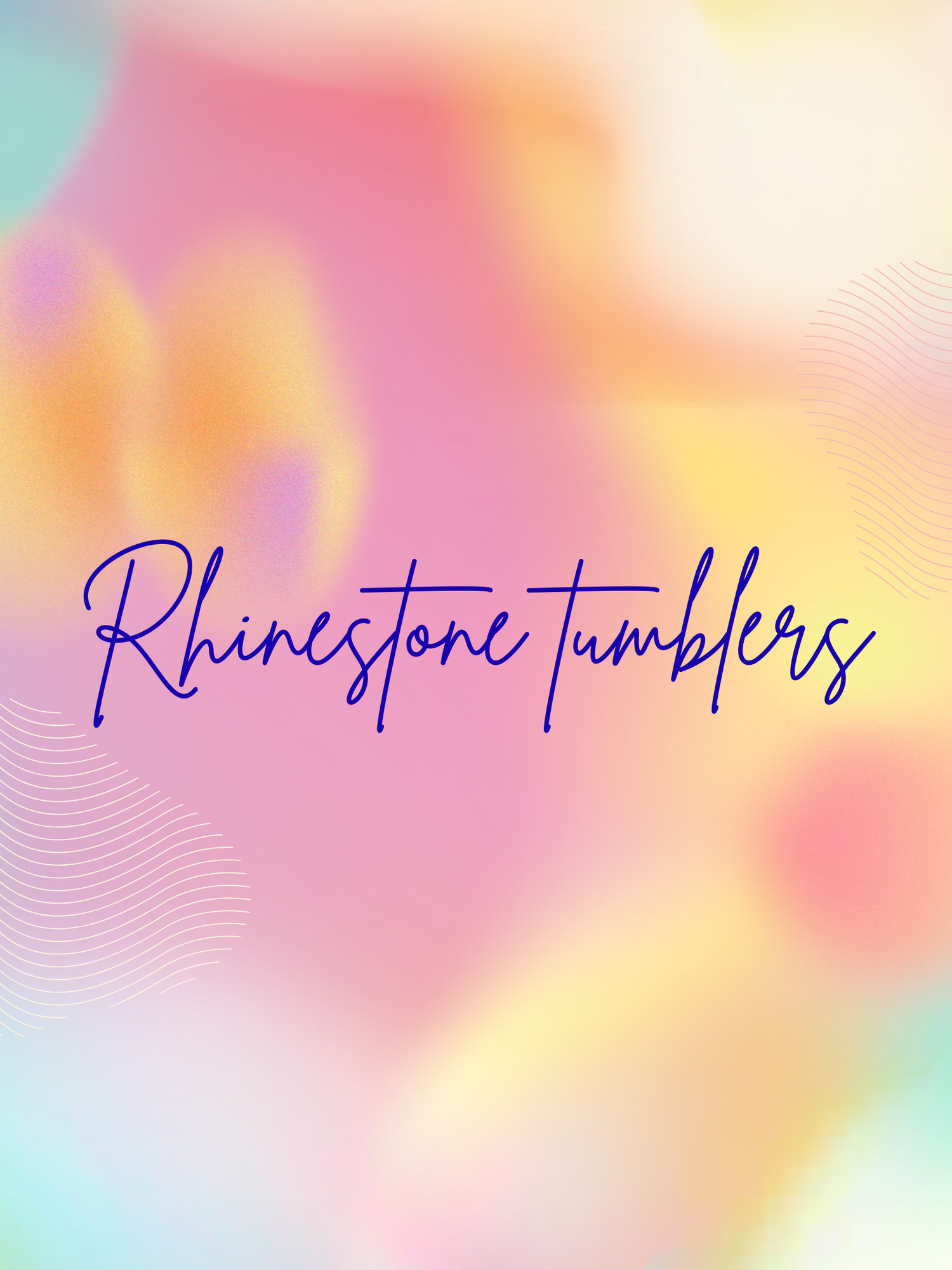 Rhinestone tumblers
