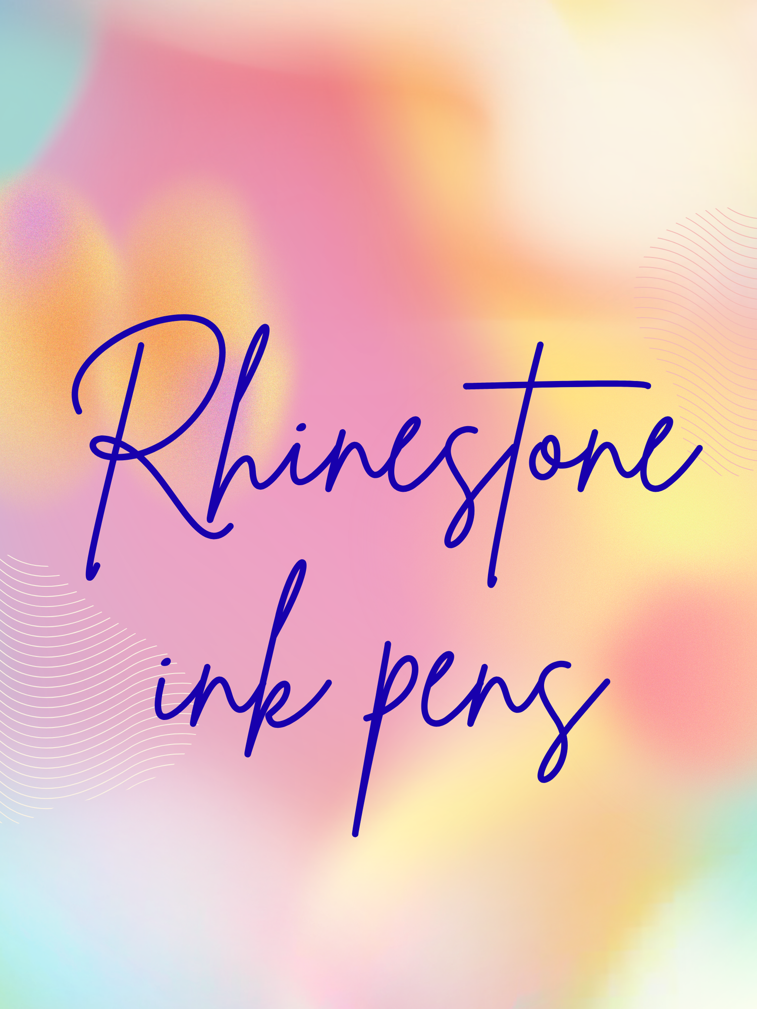 Rhinestone ink pens