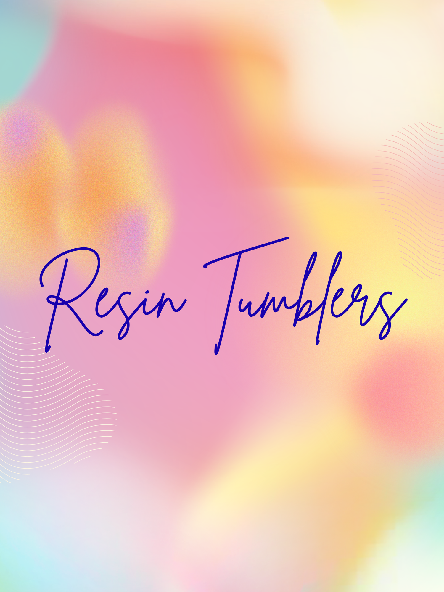 Resin tumblers