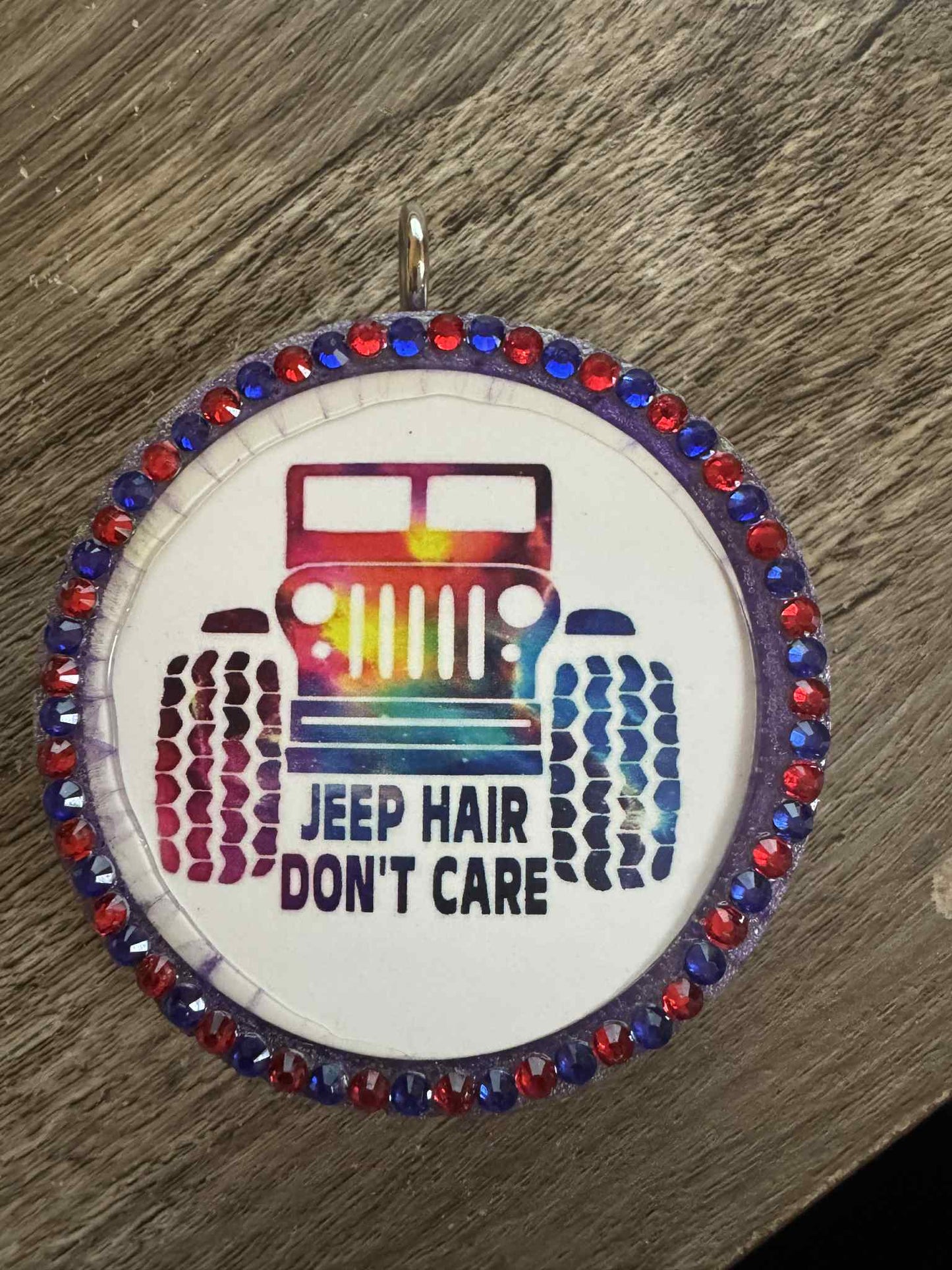 Rhinestoned jeep hair scented coconut