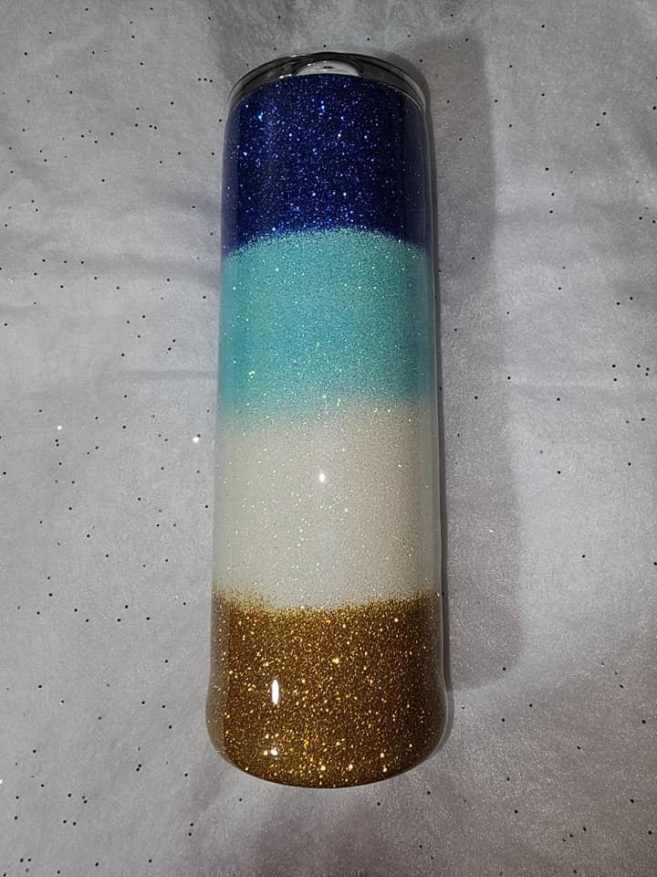 20oz beach resin tumbler