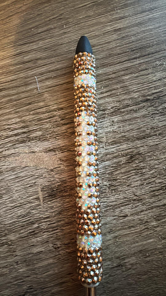 Football Rhinestone ink pen