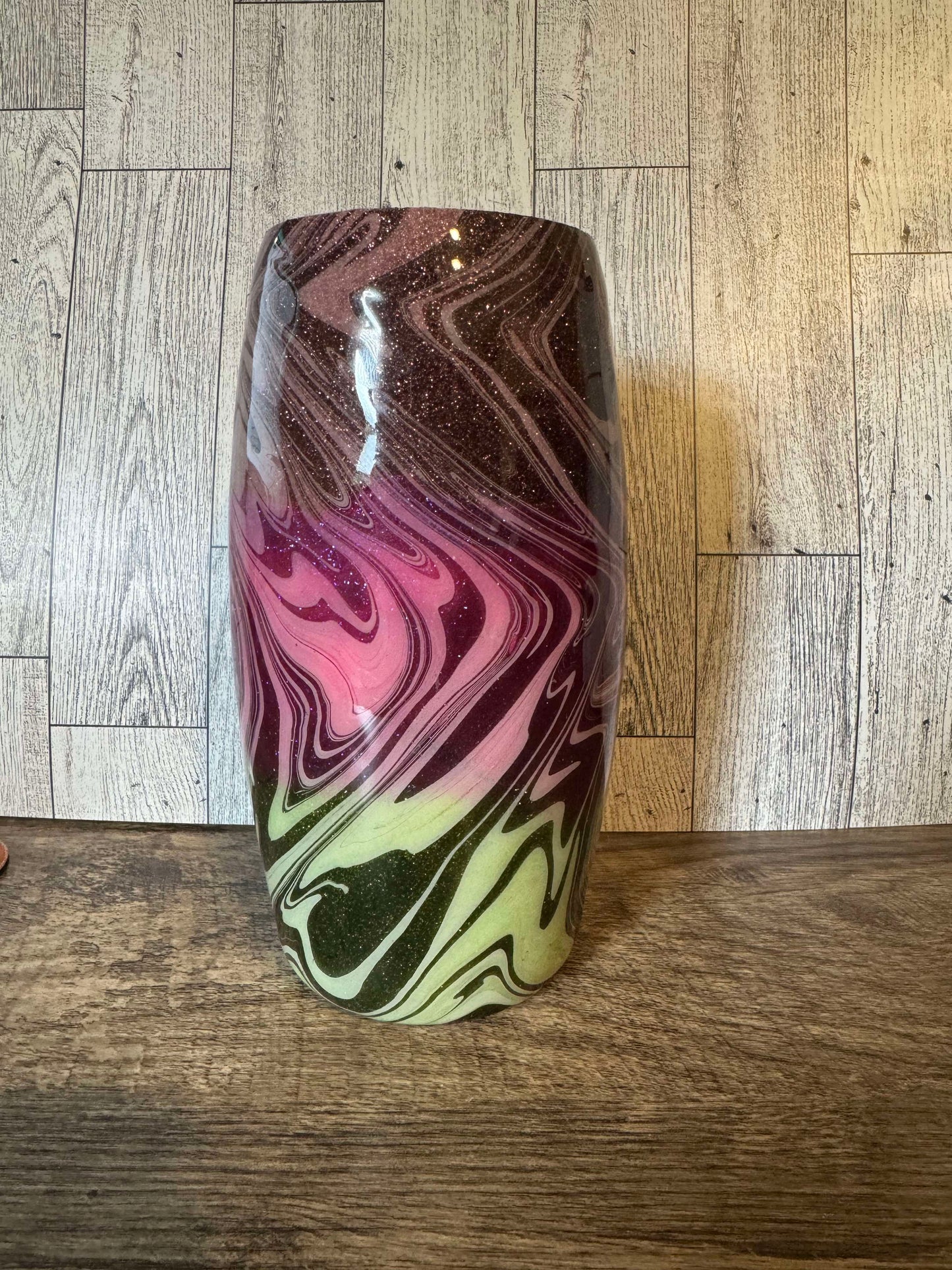 25oz hydro dipped stemless wine resin tumbler