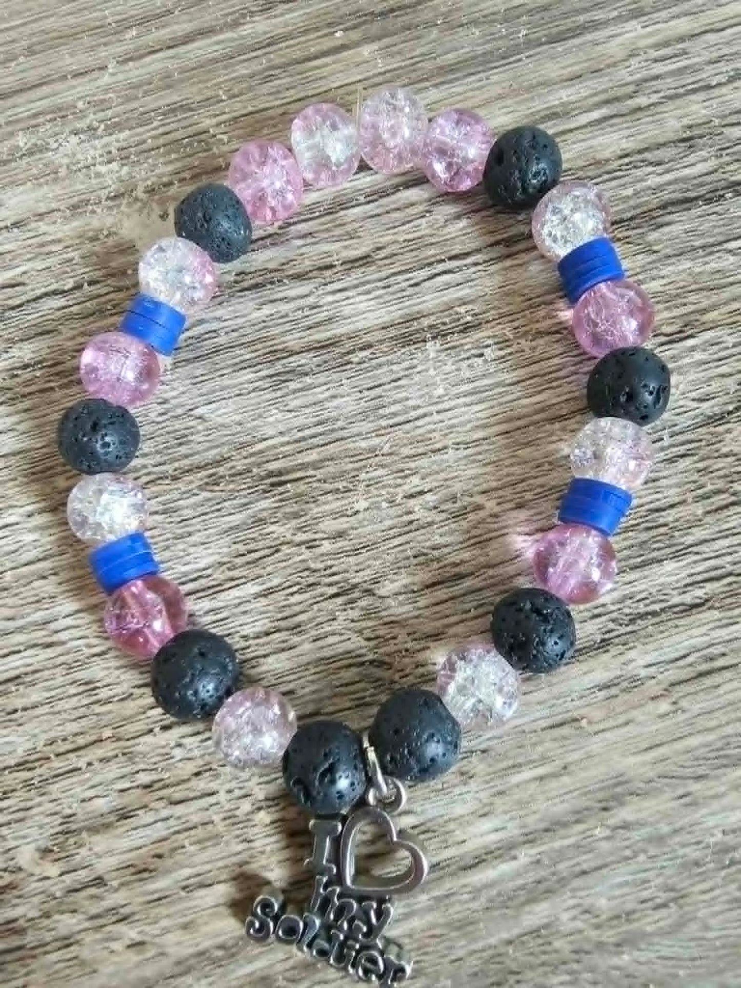 I love my soldier bracelet