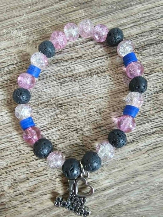 I love my soldier bracelet