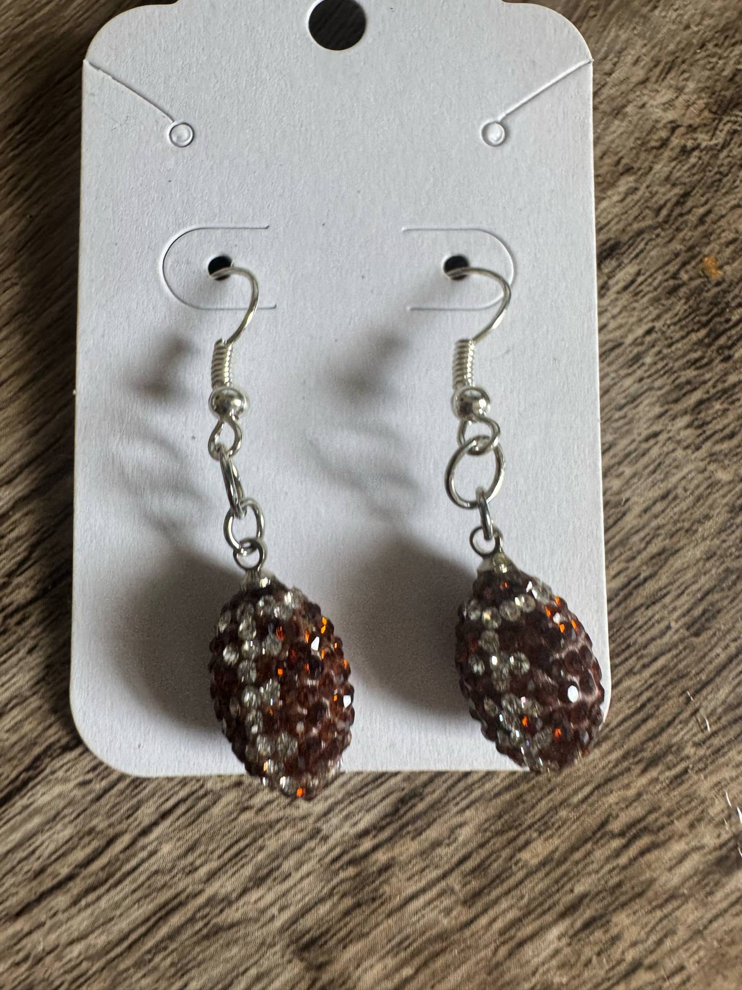 football earrings